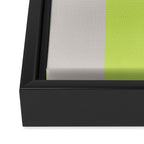 Lime and Chiffon Stripes Framed Canvas Print Gallery Image 3