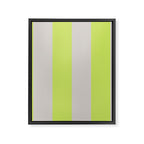 Lime and Chiffon Stripes Framed Canvas Print Gallery Image 8