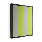Lime and Chiffon Stripes Framed Canvas Print Gallery Image 2