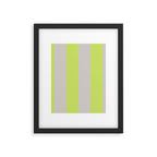 Lime and Chiffon Stripes Framed Art Print Gallery Image 6