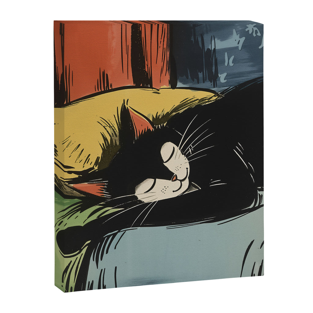 Ludwig The Black Cat  Canvas Print Gallery Image 6
