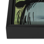 Ludwig The Black Cat  Framed Canvas Print Gallery Image 3