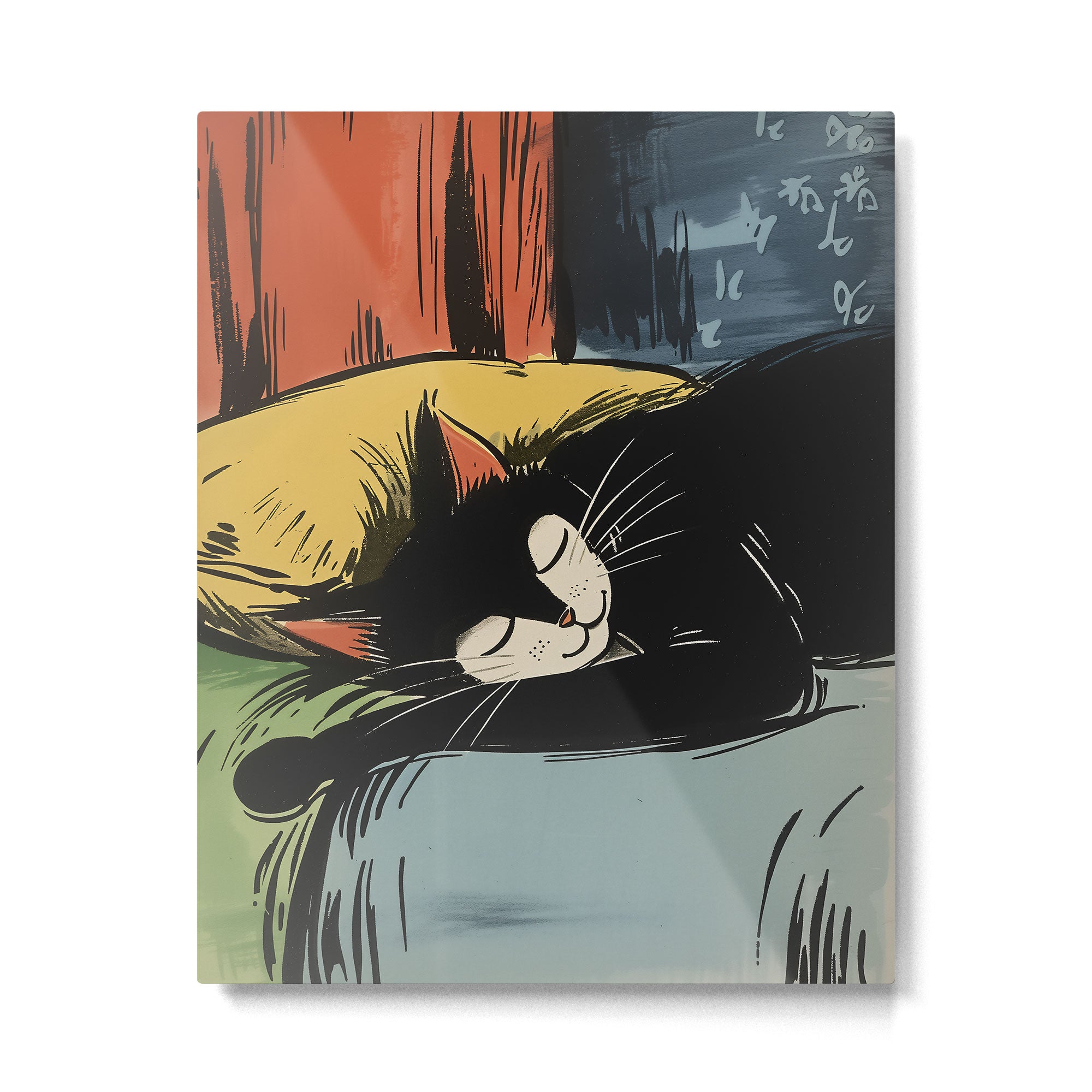 Ludwig The Black Cat  Metal Print Gallery Image 4