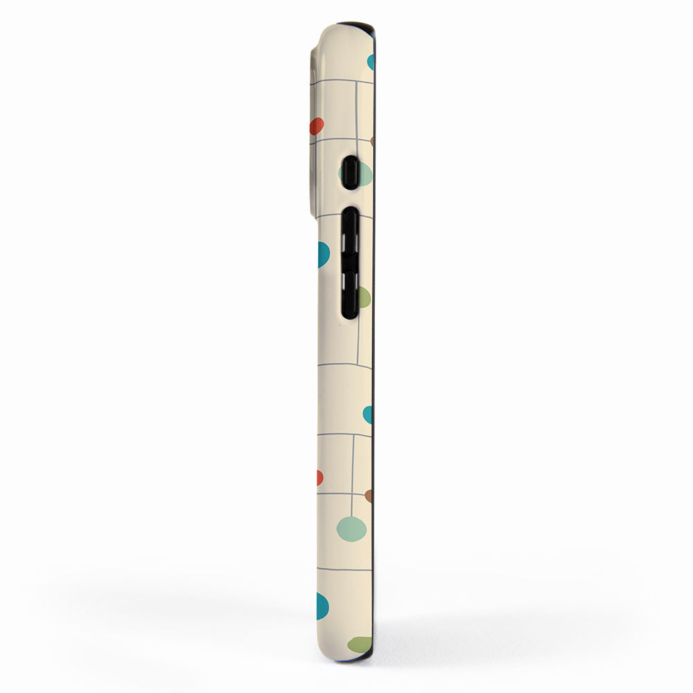 Mid-Century Dots Pattern iPhone Case Gallery Image 2