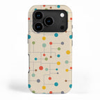 Mid-Century Dots Pattern iPhone Case Gallery Image 1