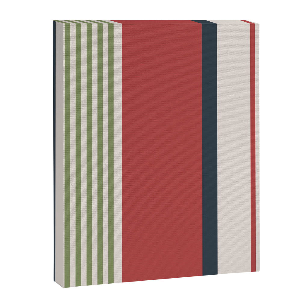 Modern Christmas Stripes 2025 Canvas Print Gallery Image 8