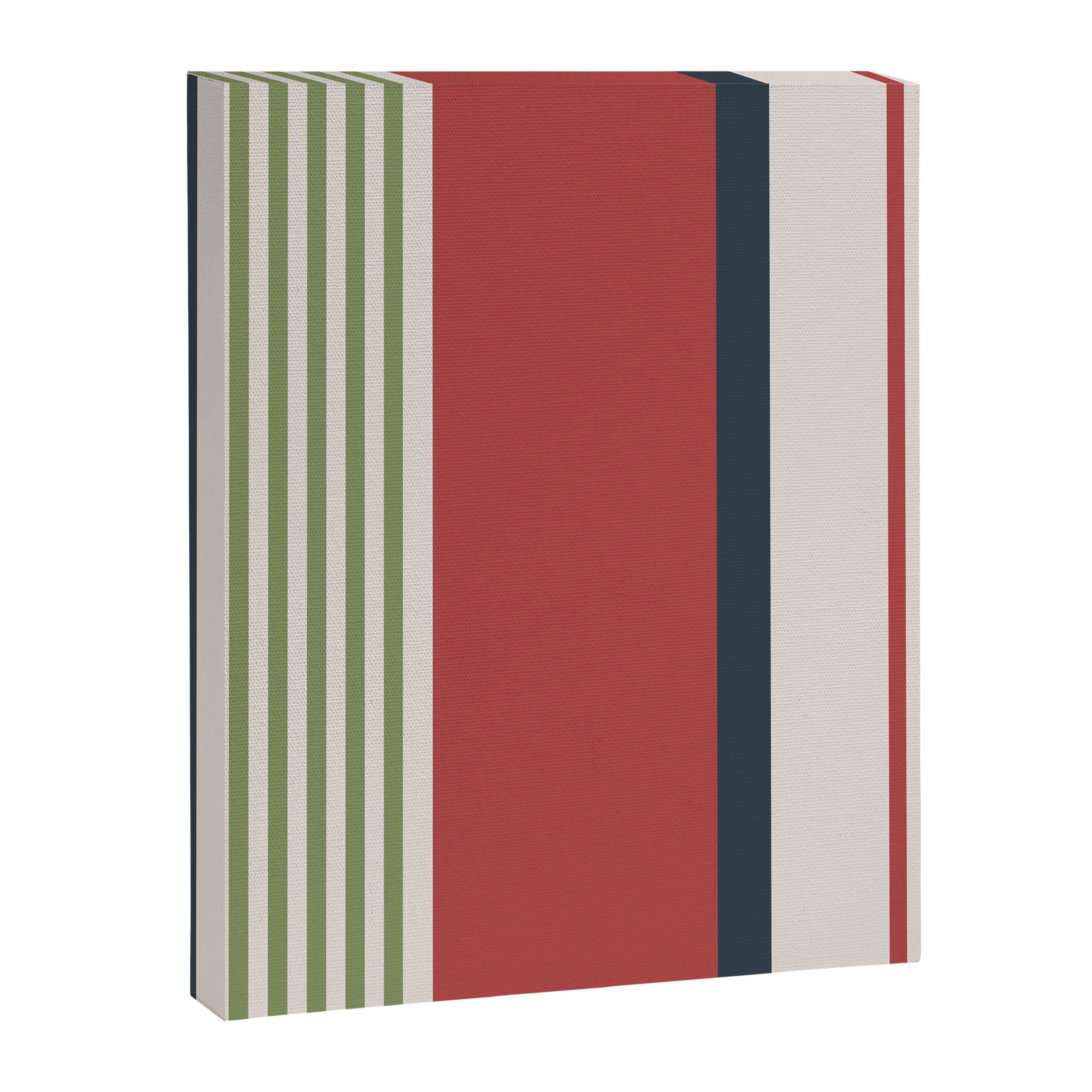 Modern Christmas Stripes 2025 Canvas Print Gallery Image 8