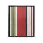 Modern Christmas Stripes 2025 Framed Canvas Print Gallery Image 8