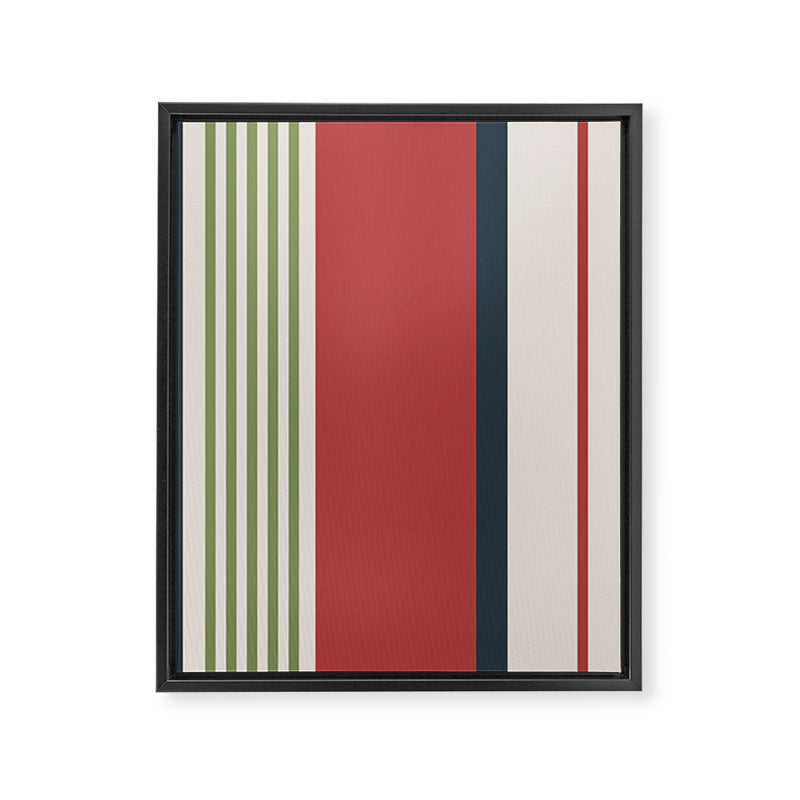Modern Christmas Stripes 2025 Framed Canvas Print Gallery Image 8