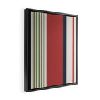 Modern Christmas Stripes 2025 Framed Canvas Print Gallery Image 2