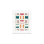 Modern Geometric Color Block Pattern Art Print Gallery Image 1
