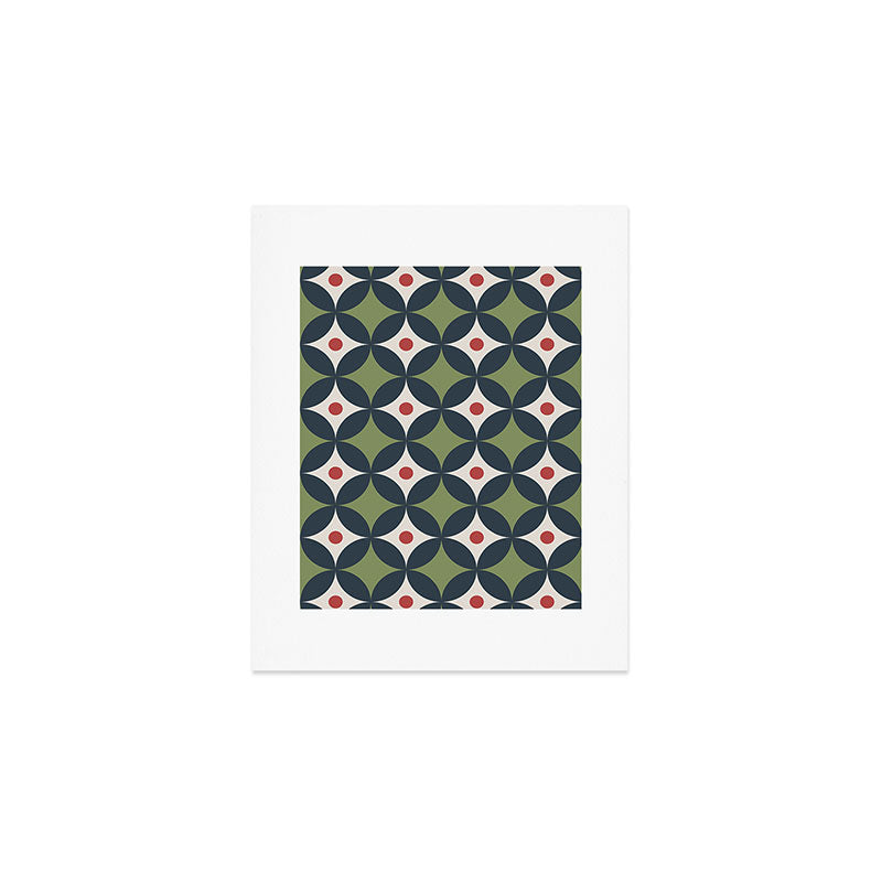 Modern Geometric Starburst Art Print Gallery Image 1