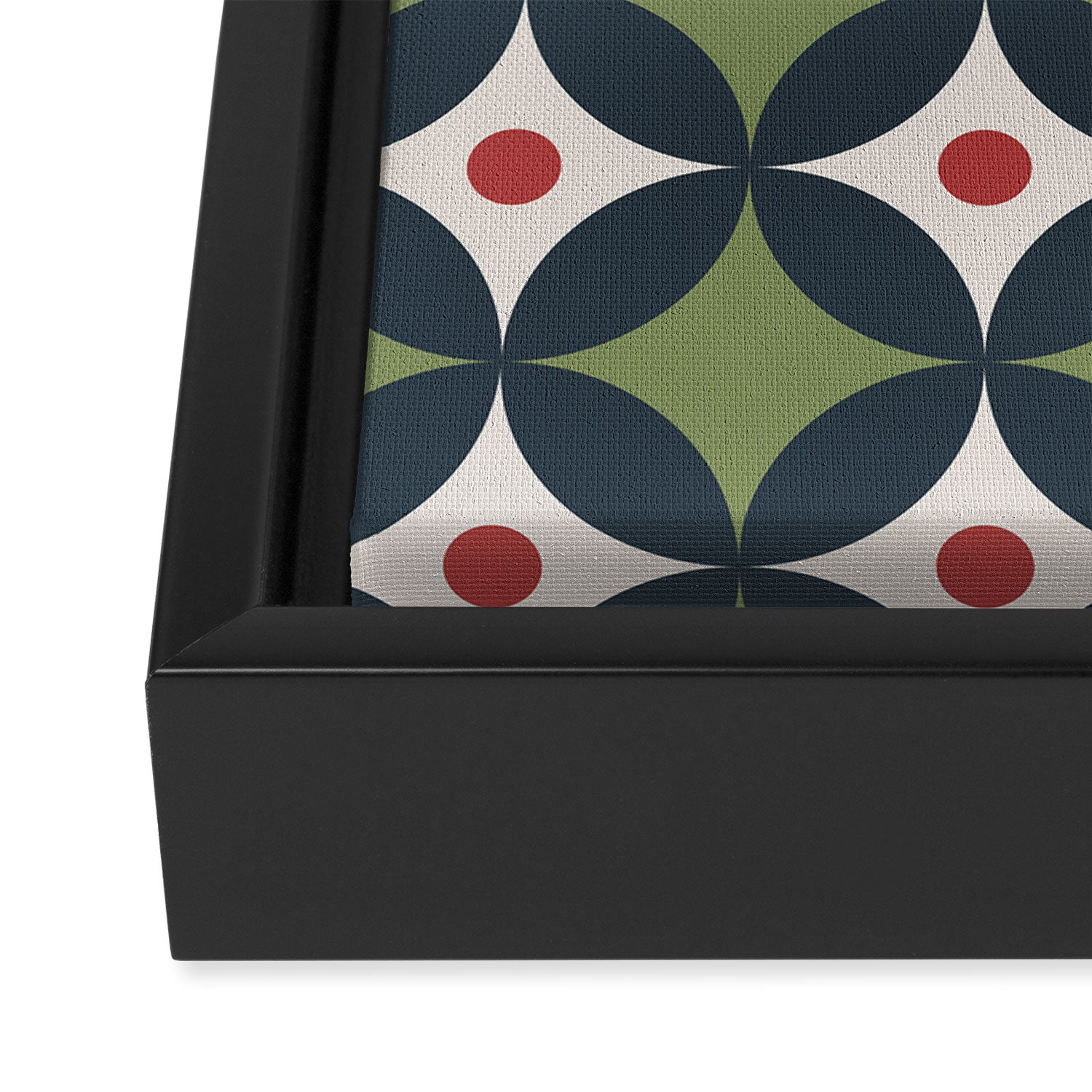 Modern Geometric Starburst Framed Canvas Print Gallery Image 3