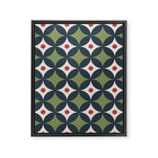 Modern Geometric Starburst Framed Canvas Print Gallery Image 8