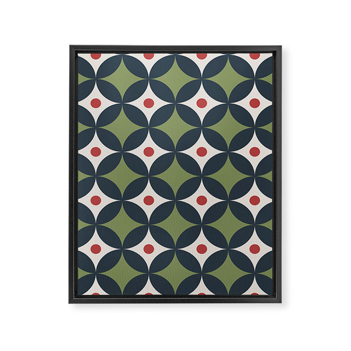 Modern Geometric Starburst Framed Canvas Print Gallery Image 1