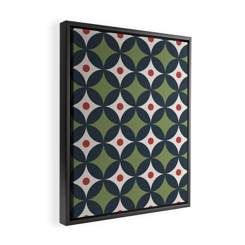 Modern Geometric Starburst Framed Canvas Print Gallery Image 2