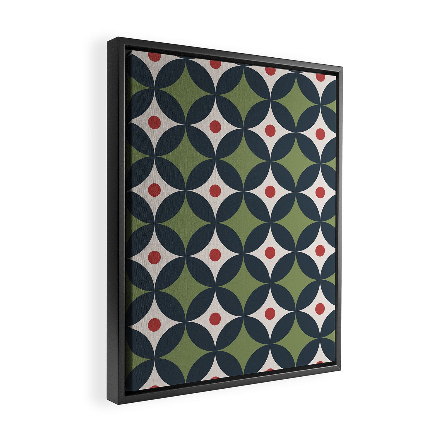 Modern Geometric Starburst Framed Canvas Print Gallery Image 2