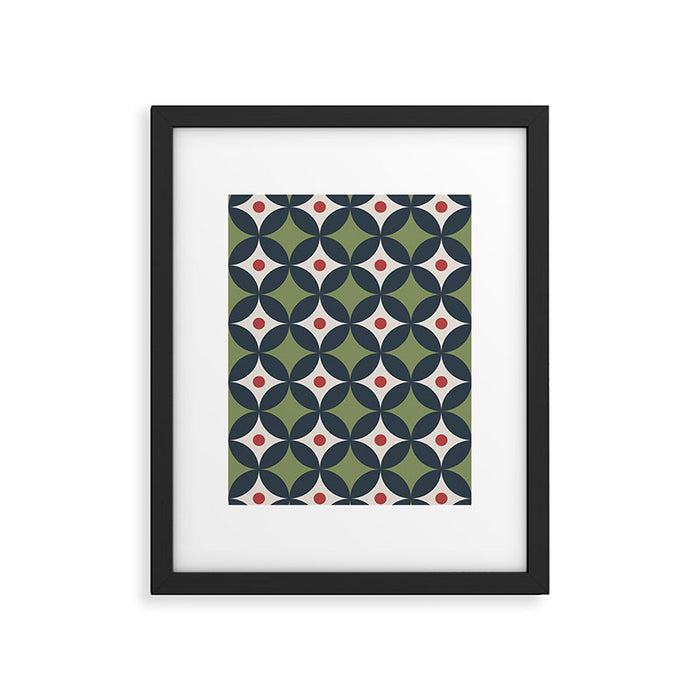 Modern Geometric Starburst Framed Art Print Gallery Image 1