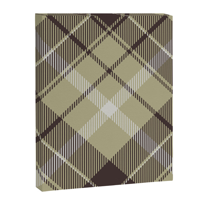 Modern Neutral Plaid Design Canvas Print Gallery Image 1