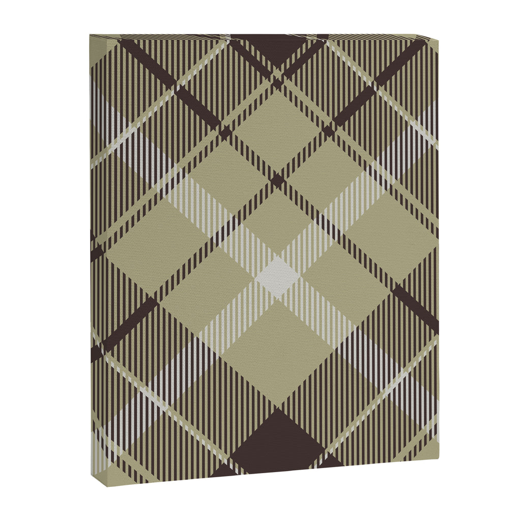 Modern Neutral Plaid Design Canvas Print Gallery Image 8