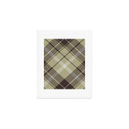 Modern Neutral Plaid Design Art Print Gallery Image 1