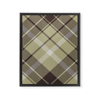 Modern Neutral Plaid Design Framed Canvas Print Gallery Image 8