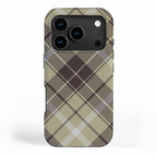 Modern Neutral Plaid Design iPhone Case Gallery Image 1