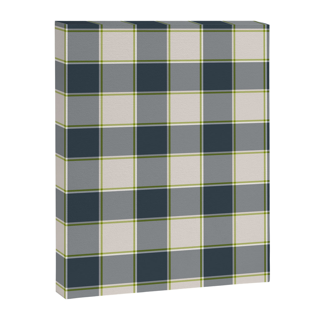 Modern Tartan in Earth Tones Canvas Print Gallery Image 8