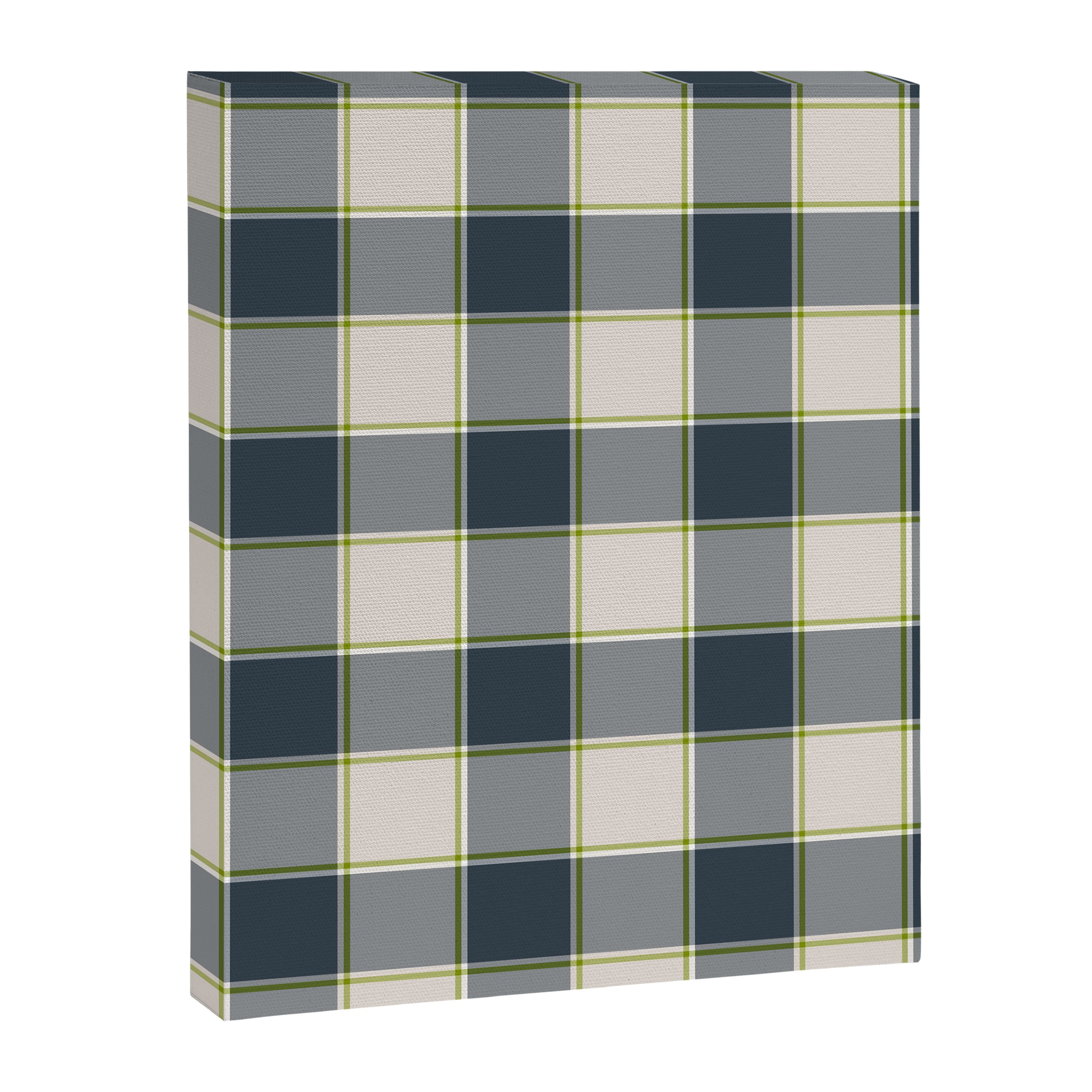 Modern Tartan in Earth Tones Canvas Print Gallery Image 8