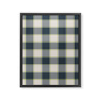 Modern Tartan in Earth Tones Framed Canvas Print Gallery Image 8