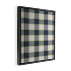 Modern Tartan in Earth Tones Framed Canvas Print Gallery Image 2