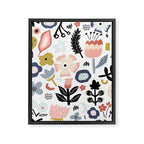 Naive Floral Scandinavian Design Framed Canvas Print Gallery Image 8