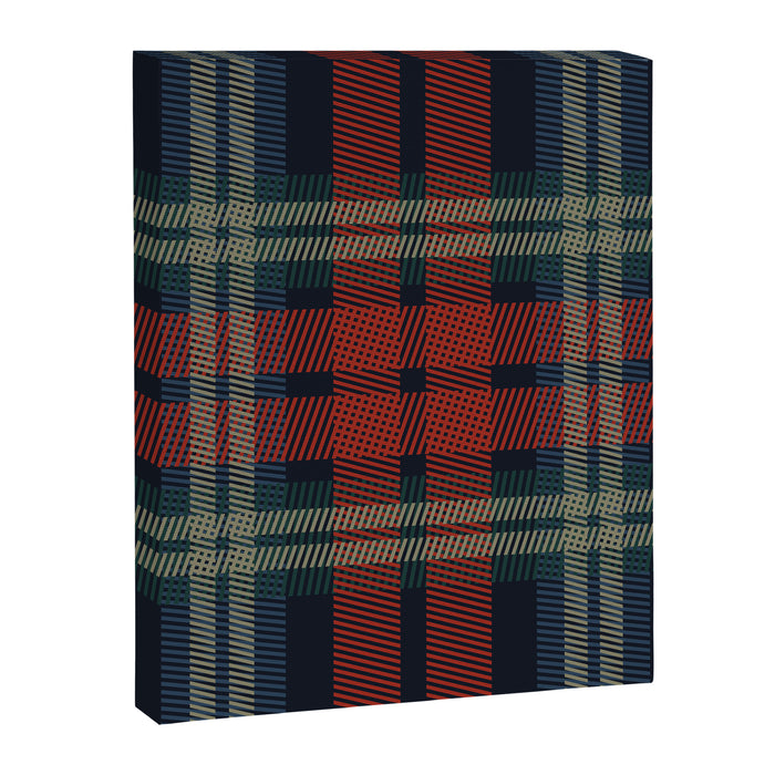 Navy Blue Red Classic Plaid Canvas Print Gallery Image 1