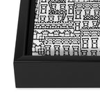 New York Hand Drawn Illustration Framed Canvas Print Gallery Image 3