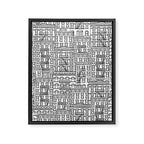 New York Hand Drawn Illustration Framed Canvas Print Gallery Image 8