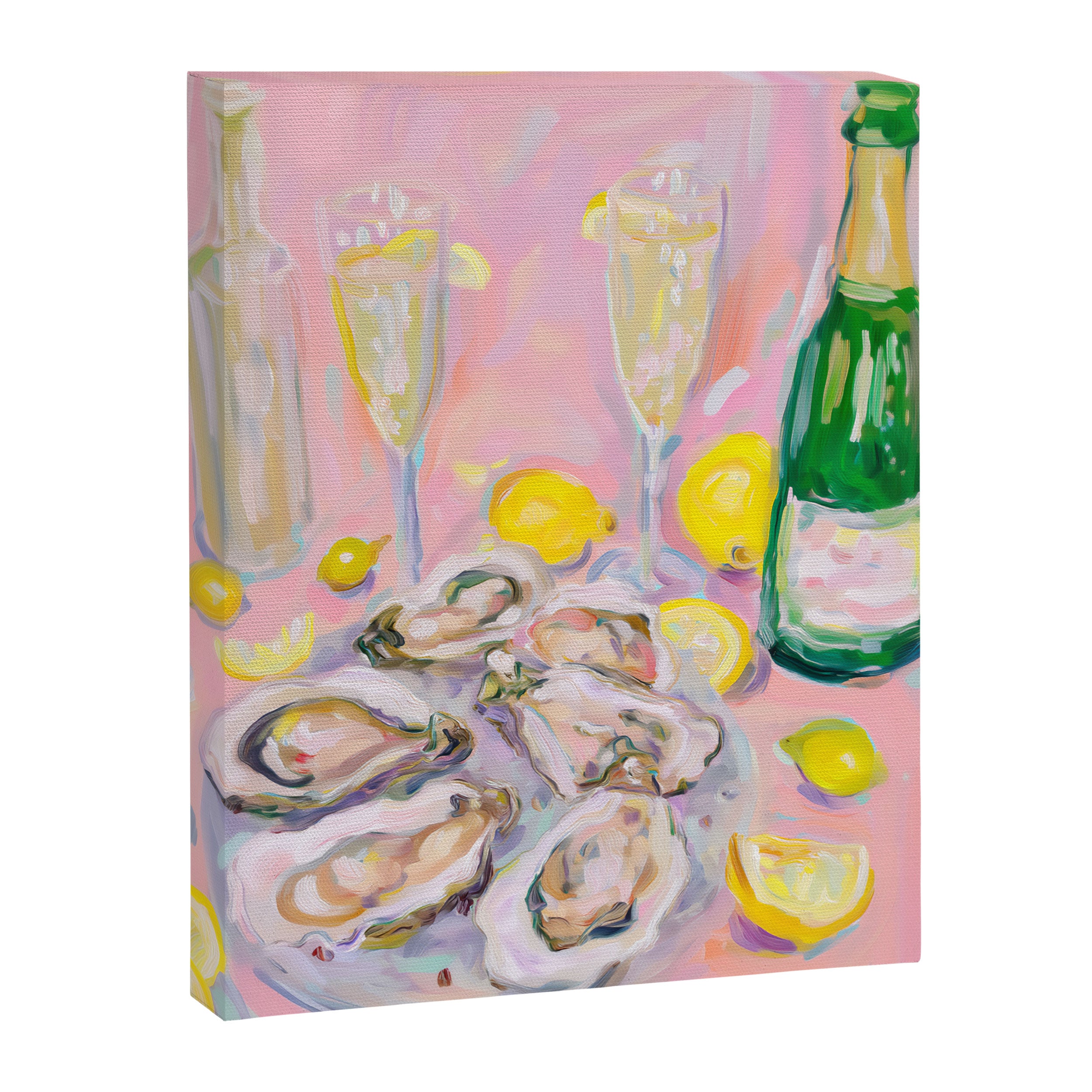 Oysters and Champagne Celebration Canvas Print Gallery Image 6