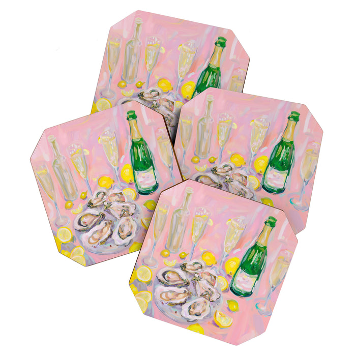Oysters and Champagne Celebration Coaster Gallery Image 1