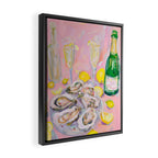 Oysters and Champagne Celebration Framed Canvas Print Gallery Image 2
