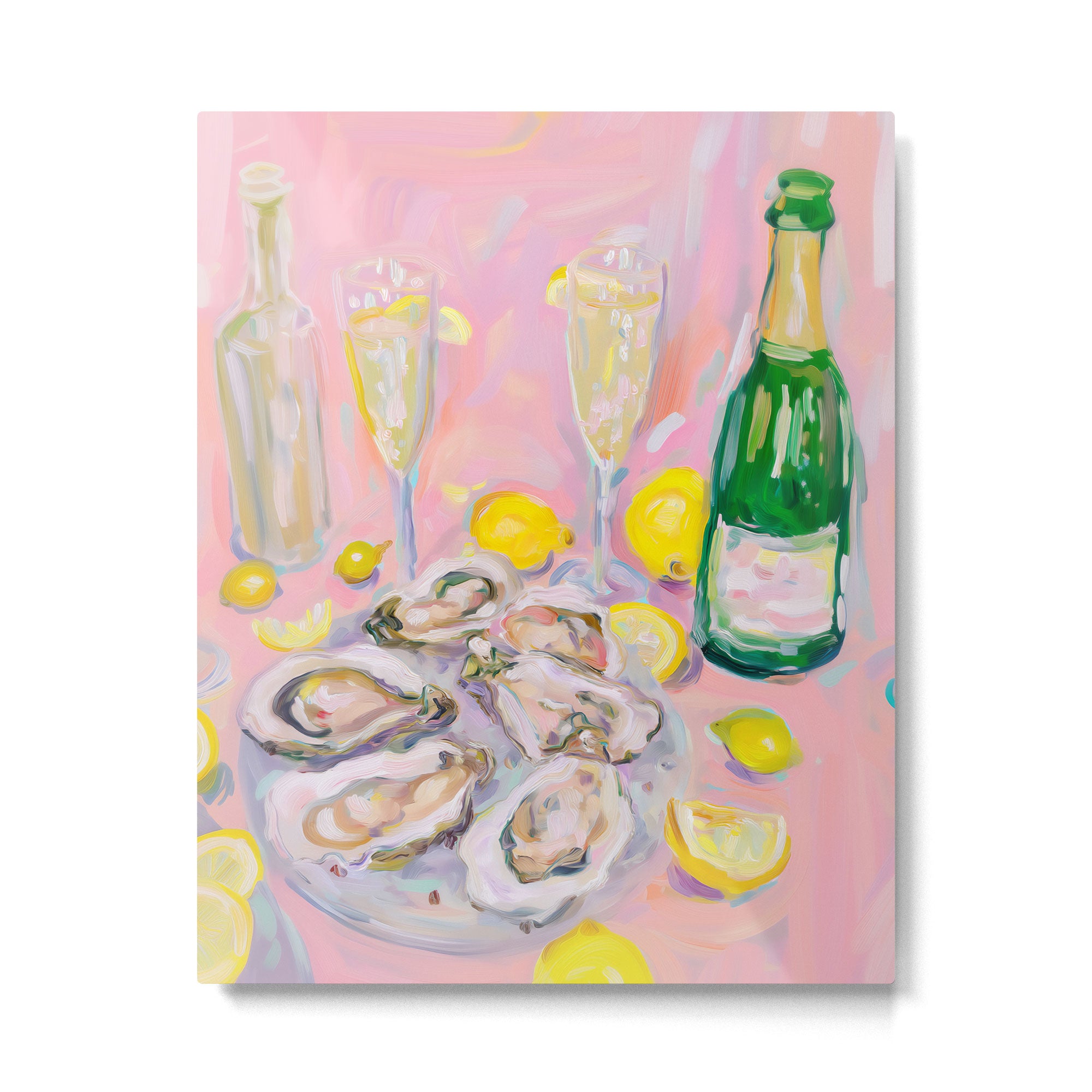 Oysters and Champagne Celebration Metal Print Gallery Image 4