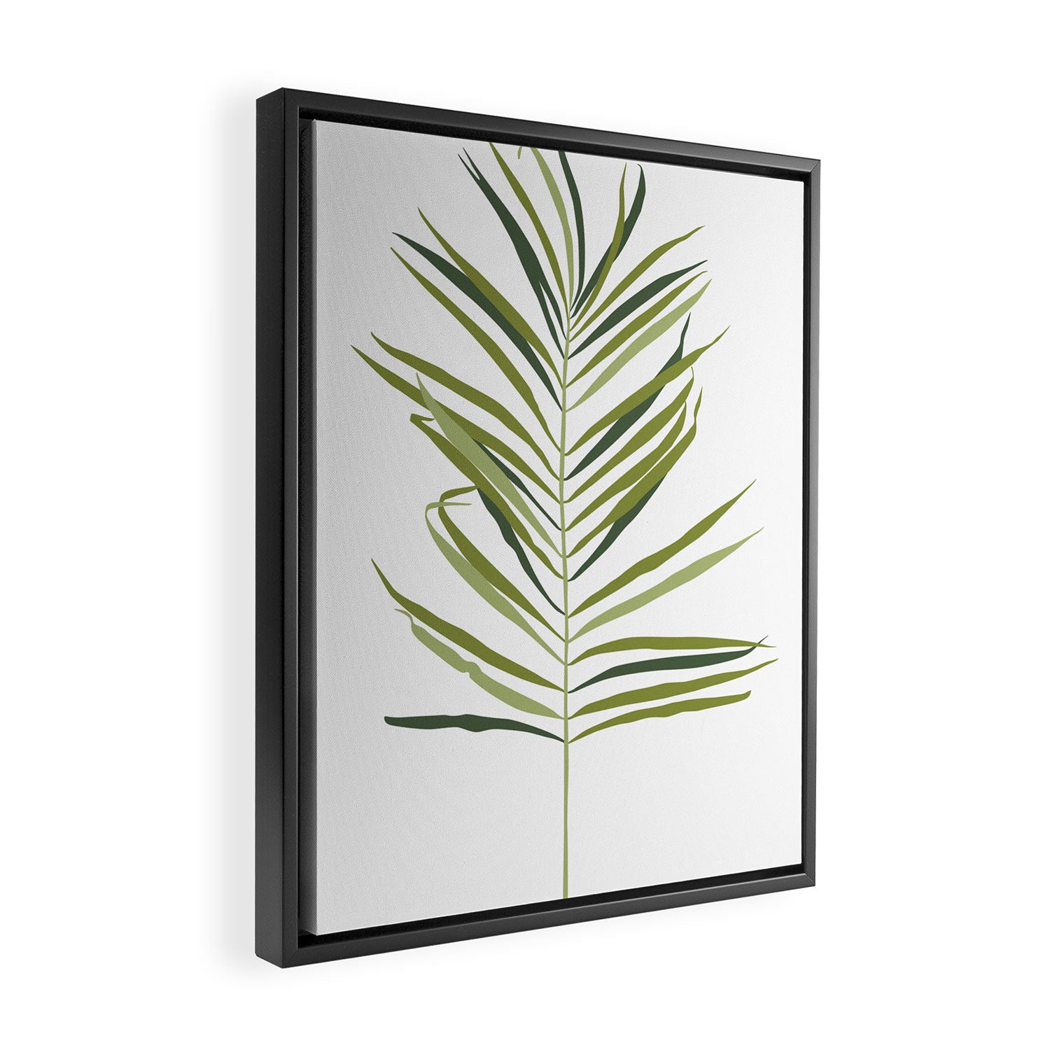 Palm Leaf Framed Canvas Print Gallery Image 2