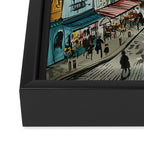 Paris Illustration Framed Canvas Print Gallery Image 3