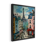 Paris Illustration Framed Canvas Print Gallery Image 2