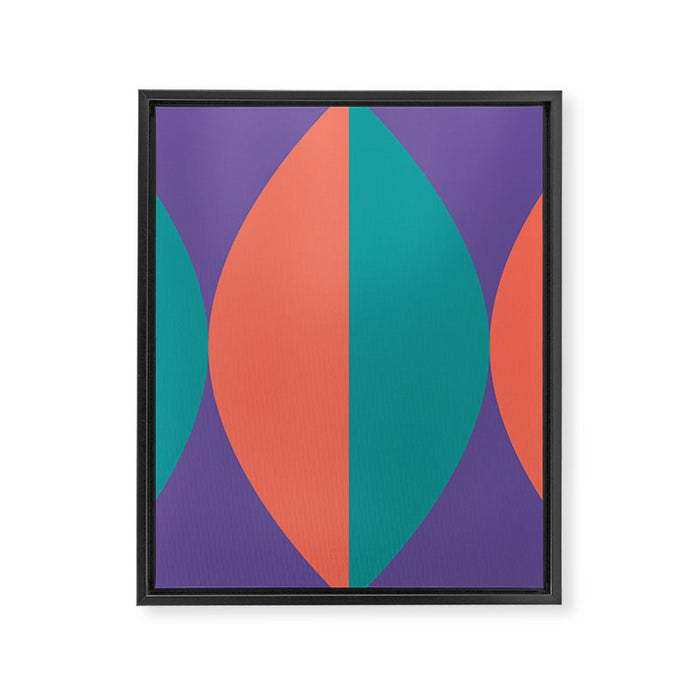Passion Flower Geometry Framed Canvas Print Gallery Image 1