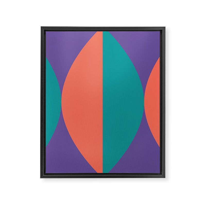 Passion Flower Geometry Framed Canvas Print Gallery Image 8