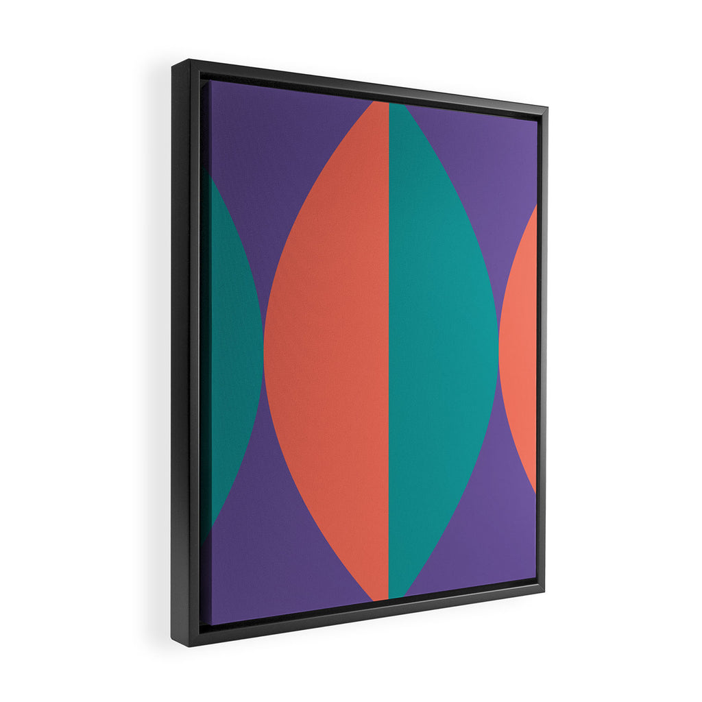 Passion Flower Geometry Framed Canvas Print Gallery Image 2