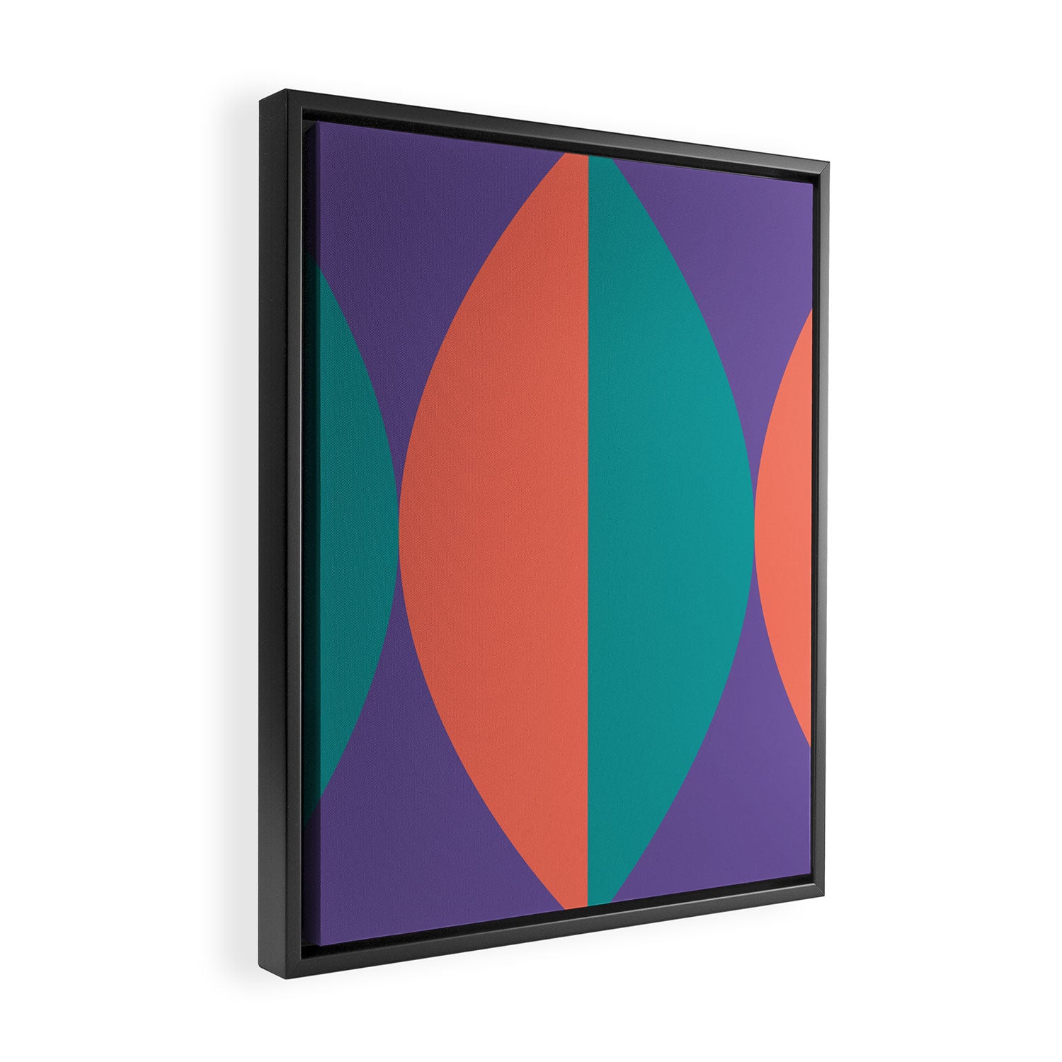 Passion Flower Geometry Framed Canvas Print Gallery Image 2