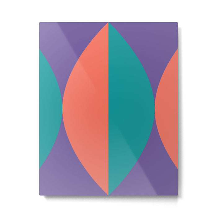 Passion Flower Geometry Metal Print Gallery Image 1