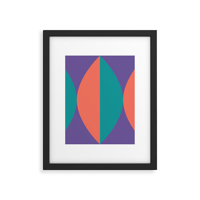 Passion Flower Geometry Framed Art Print Gallery Image 1