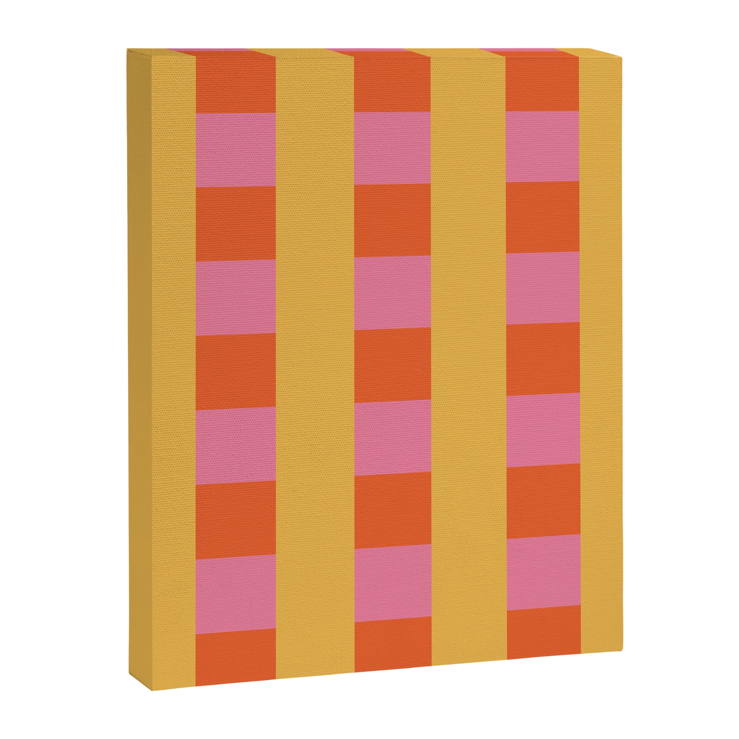 Playful Stripes in Bold Harmony Canvas Print Gallery Image 8