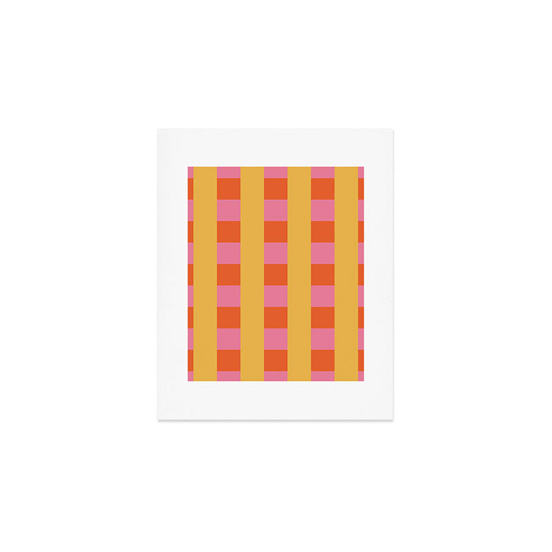 Playful Stripes in Bold Harmony Art Print Gallery Image 1